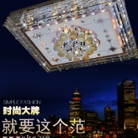 新款长方形客厅灯水晶吸顶灯现代简约吊灯时尚创意灯具灯饰