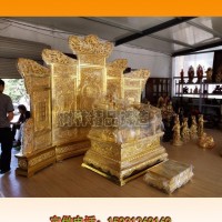 大型铜雕塑铸铜龙椅屏风_河北屏风/厂家