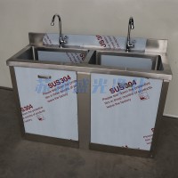 加工定制不锈钢普通双人位洗手池水池水槽 现货