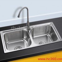 供应厂家供应 202-CA8044-R 厨房不锈钢水槽洗菜盆 一体拉伸 一体成型