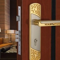 马牌锁业 新款经典中式室内门锁房门 锁锌合金复古花纹门锁
